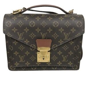 Louis Vuitton Monogram Monceau brown bag shoulder